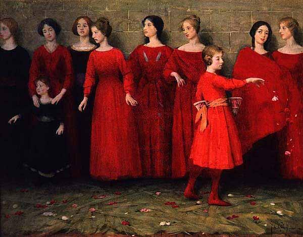Thomas Cooper Gotch They Come China oil painting art